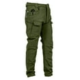 thumbnail image 4 of Zedker Cargo Pants for Men Pants Straight Slim Fit Uniform Pants Outdoor Hiking Jogger Trousers with Multiple Pockets,Plus Size Green L, 4 of 6