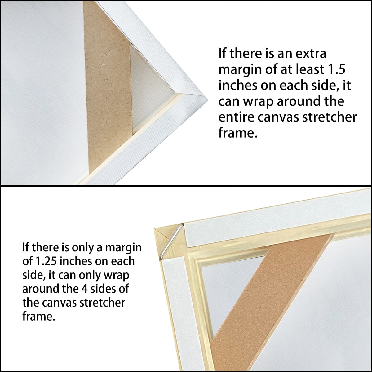 P&L Art Canvas Frame Kit Stretcher Bar - 24X36 Inch Customized Wooden Frames for Oil Painting & Gallery Wrap Wall Art