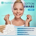 thumbnail image 6 of 1000PCs 6 Inch Long Cotton Swabs with Bamboo Wooden Handles Cotton Tipped Applicator by VASTMED Ideal for Application of Medication, Cleaning Skin, Arts and Crafts Remover Tool, 6 of 7