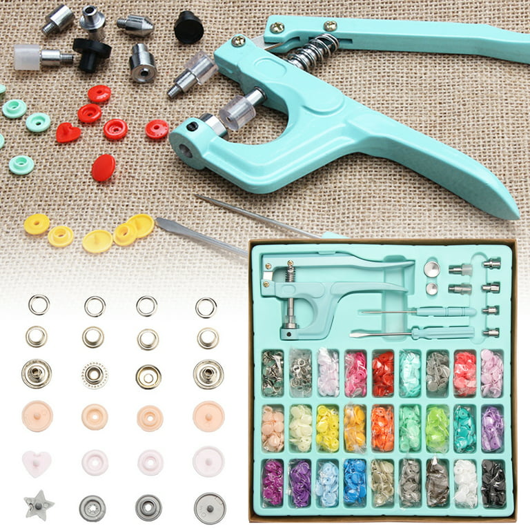 300 Sets Snap Fasteners Kit With Pliers 5 Shapes 25 Colors Resin Snaps And  Tool Set Metal Button Snap Fasteners Diy Snap Button Set For Baby C Man Jia