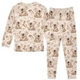 thumbnail image 3 of Pajama Leaf Koala Cute Comfortable Cotton Two-piece Pajama Set, 3 of 7