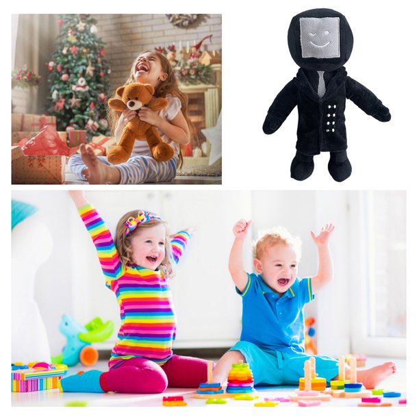 Juguete de peluche, juguetes de peluche suaves y divertidos, regalos de cumpleaños y Halloween para niños (hombre de corbata)