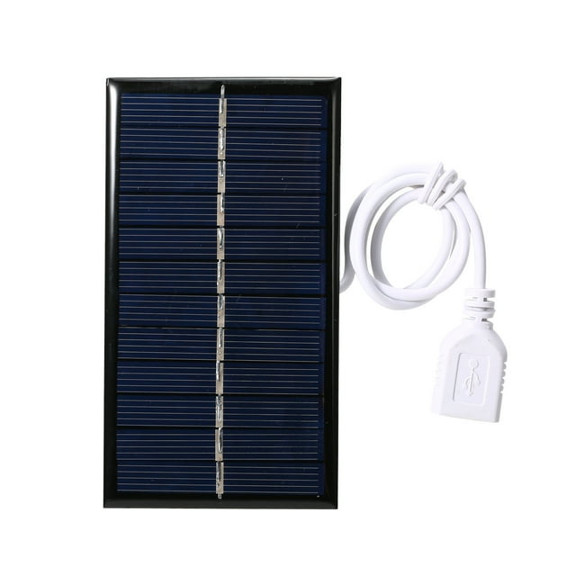 Yeacher 1W 6V Small Solar Panel with USB DIY Polysilicon Silicon Solar Cell Waterproof Camping Portable Power Solar Panel for Power Bank Mobile Phone