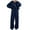 Navy, variant on HAiming 2 Piece Sets for Women Long Sleeve Zip up Hoodie and Drawstring Sweatpant Tracksuits 2025 Fall Casual Outfits