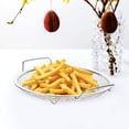 thumbnail image 3 of Miangastore Metal Frying Food Tray Fry Food Container Portable Fry Mesh Holder Fried Chicken Basket, 3 of 9