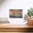 thumbnail image 2 of Baltimore, Maryland, Lithograph, City Series Birch Wood Wall Sign (6x9 Rustic Home Decor, Ready to Hang Art), 2 of 5