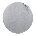 thumbnail image 1 of Ounissouiy Cubierta excelente de lino para pelota de Yoga, permeabilidad al sudor, mango portátil duradero y antiarañazos Cubiertas para muebles de jardín gris blanco 55cm, 1 of 6