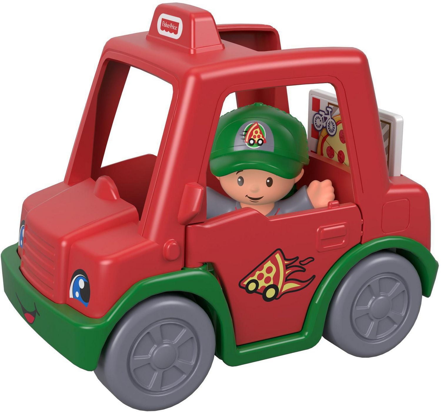 Little People Voiture de livraison de Pizzas «La pointe délicieuse»