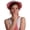 Red and White Hat, variant on PMU Thanksgiving Pilgrim Hat, Black with Silver Buckle, Pack of 1
