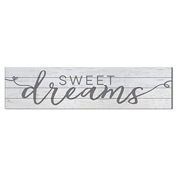 Kindred Hearts 40"x10" Sweet Dreams Shiplap Wall Sign, Grey
