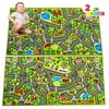 JOYIN 2 Pack Playmat City Life Carpet Playmat for Kids Age 3+, Jumbo Play Room Rug, City Pretend Play
