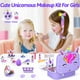 thumbnail image 2 of Kit de maquillaje masivo con diseño de unicornio lavable para niñas, 2 of 7