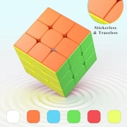 MoYu MF8888 Meilong 3x3 Speed Cube, Stickerless Anti-Pop Magic Cube, Smooth Puzzle Fidget Toy for Kids Adults Beginners