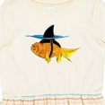 thumbnail image 4 of Inktastic Funny Goldfish with Shark Fin Girls Toddler Dress, 4 of 5