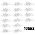 thumbnail image 2 of 100Pcs Hooks for Outdoor String Lights Waterproof for Patio Hanging Christmas Light Cable Cord Rope Organizer, 2 of 5