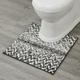 thumbnail image 5 of Better Trends Bath Rug Set 3 Piece Bath Mat Non Slip Micro Polyester Bathroom Floor Set, Shower, Tub, Casablanca Collection – (Gray), 5 of 7