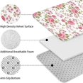 thumbnail image 5 of Pioneer Flower Floral Print Pattern Bathroom Rugs Sets 3 Piece,Toilet Cover Set,Absorbent Non Slip Bathroom Mats Sets with U-Shaped Contour Rug Toilet Rug Set, 5 of 5