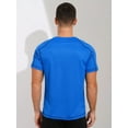 thumbnail image 2 of JanJean Men's Athletic Short Sleeves T-Shirt Quick Dry Performance Tee Shirt Gym Yoga Workout Tops Lake Blue 5XL, 2 of 7