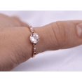 thumbnail image 6 of HeartsAndYou 1ct Natural Peach Morganite & Diamond Ring Accent 100% REAL 14k SOLID Rose Gold, 6 of 9