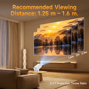 Magcubic Mini Projector 8K 1080P Support with WiFi 6 & BT 5.4 290 ANSI Brightness, Auto Keystone, 180 Degree Rotation, Portable Projector for Home Theater & Outdoor Movies HY300Pro White