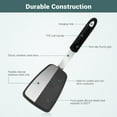 thumbnail image 4 of Unicook Flexible Silicone Spatula, Pancake Turner Set of 2, 600℉ Heat Resistant Spatula Turners for Nonstick Cookware, Kitchen Cooking Utensils, Size: S & L, 4 of 9