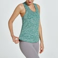 thumbnail image 4 of Zedker Women's Workout Tank Tops wicking Sleeveless Racerback Athletic Shirts for Summer Fitness Green Plus XXL, 4 of 4