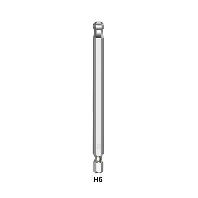 1 Pce Embout Boule Hexagonal pour Tournevis, Embout Métrique Hexagonal 100Mm, Tête de Commande Magnétique, Outils de Détorsion