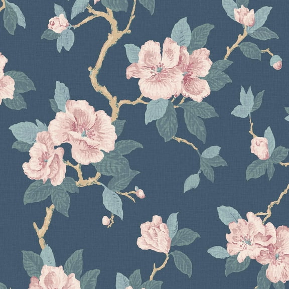 Laura Ashley Maya Dusky Seaspray Wallpaper