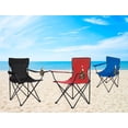 thumbnail image 2 of 2 Sillas Plegables CJR Azul para Playa Campamento y Exteriores, 2 of 8