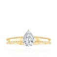 thumbnail image 4 of Rosec Jewels Certified Lab Grown Diamond Solitaire Engagement Ring - EF-VS Quality, 18K Yellow Gold, US 7.50, 4 of 8