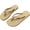 Gold, variant on Women's Minimalist Square Toe Flip Flops, Non-Slip Thick Sole Summer Sandals, Black/White/Gold