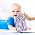 thumbnail image 4 of Spring Lavender Branch Baby Muslin Washcloths Soft Absorbent Face Towel, Purple Flowers Summer Burp Cloths Cotton Bath Wipes 5 PCS Infant Wash Cloth for Newborn Boys Girls 12x12 inches, 4 of 6