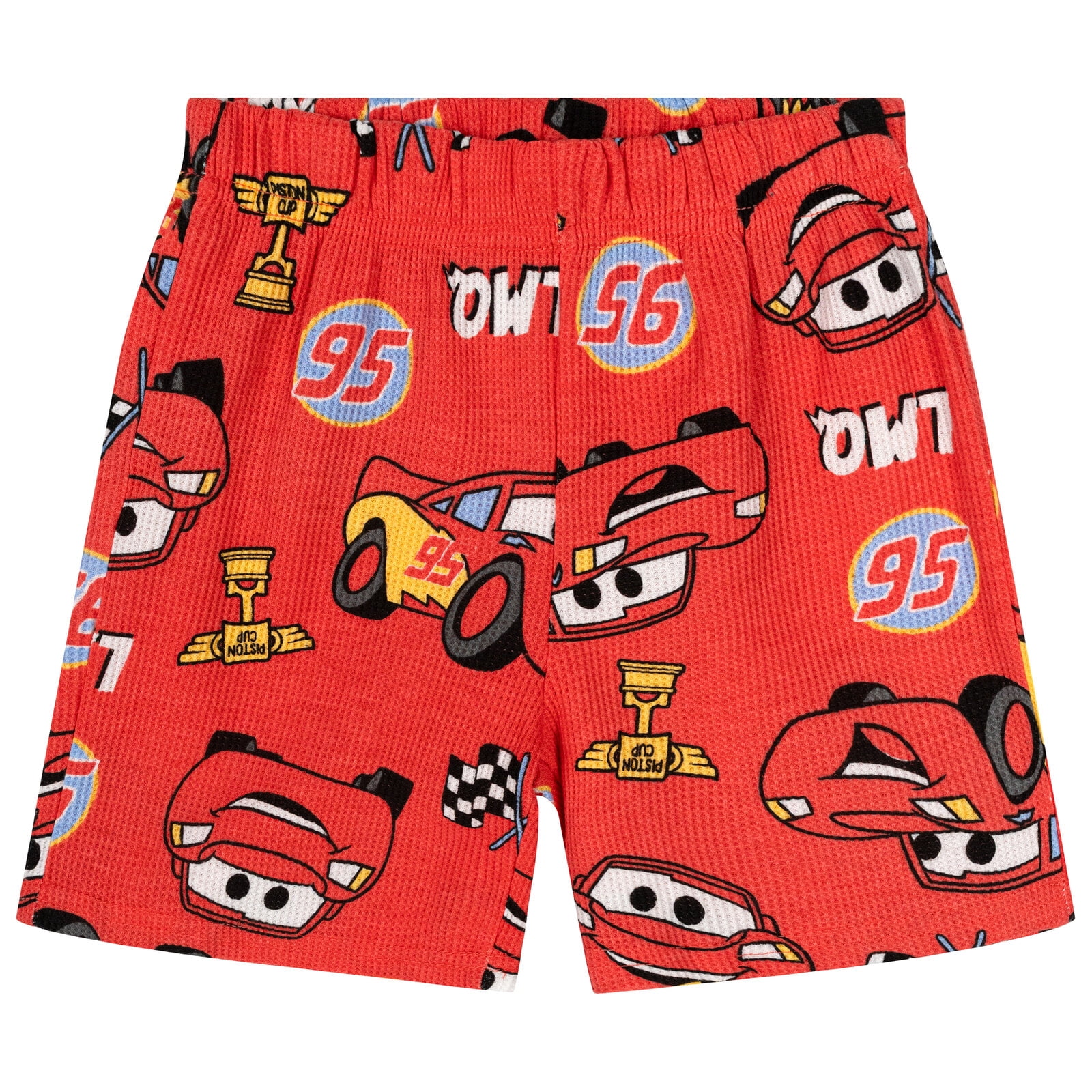 Disney Cars Little Boys' 2-Piece T-Shirt and Shorts Set McQueen Cayenne Red
