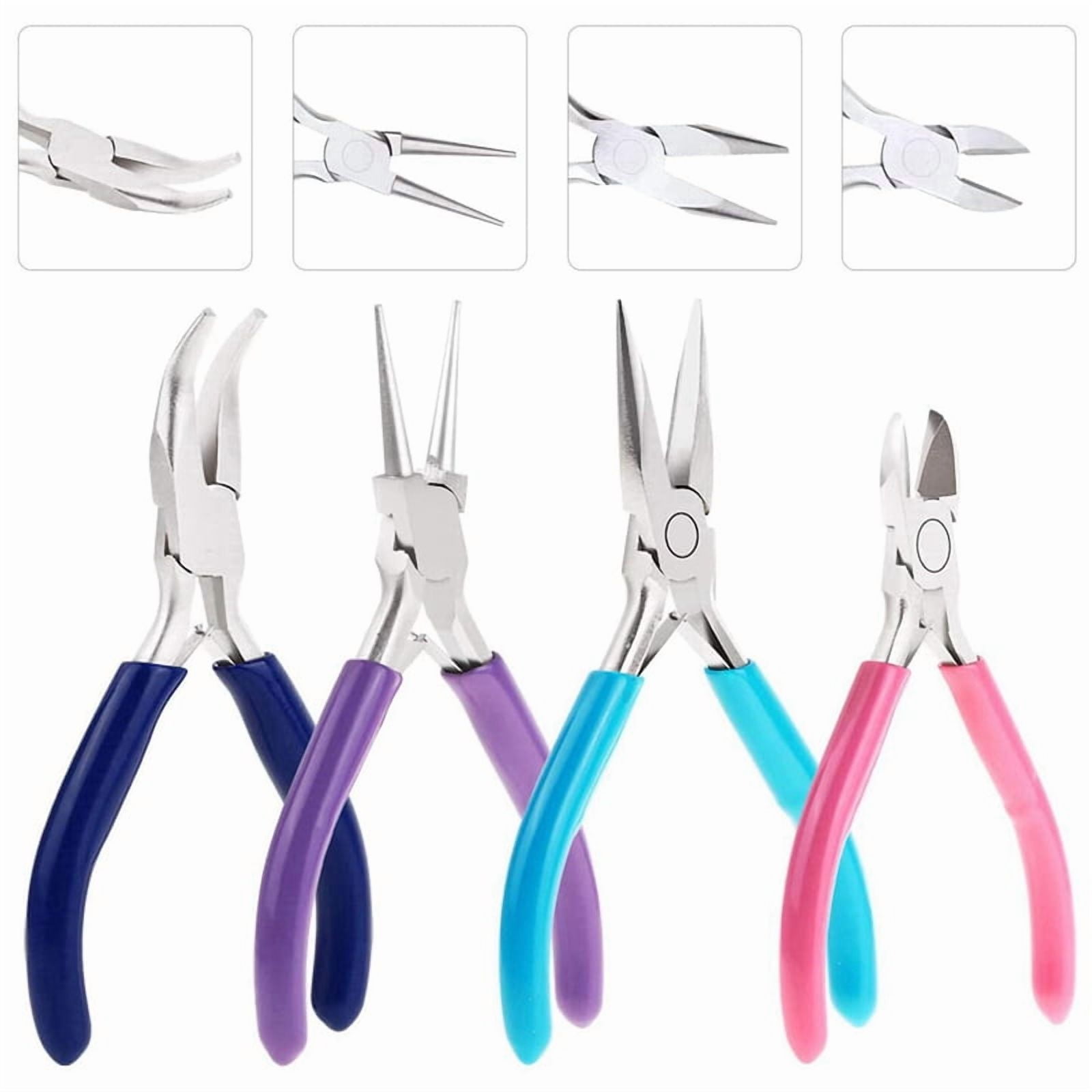 8 Pcs Jewelry Making Tools Kit Jewelry Pliers with Needle Nose Pliers for Crafts Wire Wrapping Jewelry Making Supplies