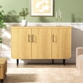 thumbnail image 6 of VEANERWOOD Sideboard Buffet Cabinet, 47.2" Storage Cabinet with Adjustable Shelves and Metal Leg, Kitchen Sideboard Buffet, 6 of 9