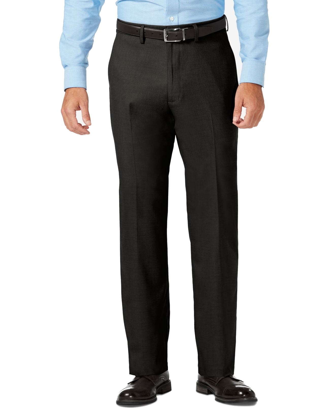 Sweatwater Mens Regular Straight Casual Flat Front Work Office Dress Pants 