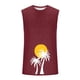 thumbnail image 4 of Camiseta sin mangas de cuello redondo para hombre, informal, a la moda, con estampado, deportiva, de poliéster, 4 of 5