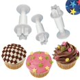 thumbnail image 3 of Mini Star Fondant Cake Decoración Galletas Galletas Diy Mold，3pcs Fokelyi CKCHFNYP1, 3 of 8