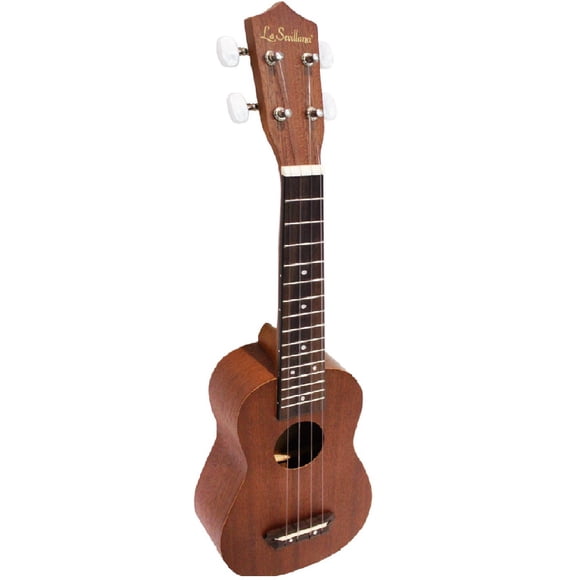 Ukelele soprano color marron con funda La Sevillana Svuke200