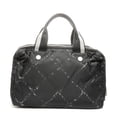 thumbnail image 4 of Pre-Owned CHANEL No. 5 1997-1999 Nylon Travel Line Handbag in Black, 4 of 20