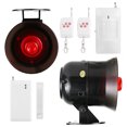 thumbnail image 2 of Alerta de seguridad para el hogar Sensor IR Detector de movimiento antirrobo inalámbrico Monitor de alarma enchufe 100-240VUS, 2 of 12