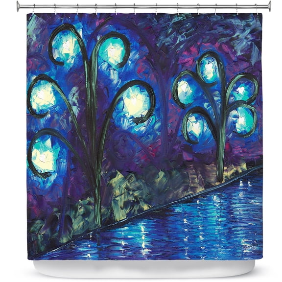 Shower Curtains 70" x 84" from DiaNoche Designs by Jessilyn Park - Twilight of Love