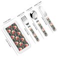 thumbnail image 2 of Fotbe Rose Flowers for Stainless Steel Kids Silverware Set - Child and Toddler Safe Flatware - Children's Knife, Fork And Spoon Set - Metal Kids Cutlery Set, 2 of 8
