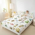 thumbnail image 4 of Homewish Kawaii Pike Fish Full Size Sheets for Kids, Cute Cartoon Animal Bed Sheets, Rustic Fishing Theme Sheet Sets, Ultra Soft Bedroom Decor, 4-Piece, 4 of 7