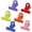 Colored, variant on Small Bulldog Paper Clips White, 30 Pack 0.87 Inch Metal Mini Binder Bull Clips Money Clamps for Tags Bags, Shops, Office and Home Kitchen (22mm)