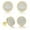 GOLD-101A, variant on ATOBAO 925 Sterling silver Screw Back Earrings 14K Gold Plated 5A  Cubic Zirconia Cluster Round Diamond Screw On Stud Earrings For Men Women Aretes De Hombre