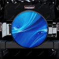 thumbnail image 1 of Blue Abstract Polyester Universal Spare Wheel Tire Cover Custom Tire-Covers for Trailer RV SUV Truck Camper, 1 of 5