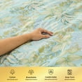 thumbnail image 5 of Kingrest Luxury King Duvet Cover Set Floral Printed Soft & Breathable 100% Organic Cotton 3 Pieces King Bedding Sets, Pattern King Comfy Duvet Cover Set, with Zipper Closure, 5 of 9