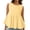 Yellow, variant on CIENVNSTG Womens Summer Pleated Peplum Tops Casual Sleeveless Tank Tops Flowy Babydoll Shirts Black S