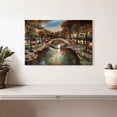thumbnail image 2 of Elephant Stock Evening On The Canal Wall Art - Horizontal Canvas Wall Art - Living Room Wall Decor - City Canvas - Red And Yellow Decor By Ruane Manning - 12" x 8", 2 of 8